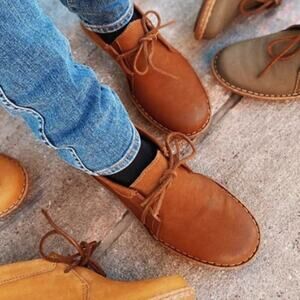 Born Size 9 40.5 Lace Up Nuala Bootie Brown Leather Cowboy Carter Western Boho